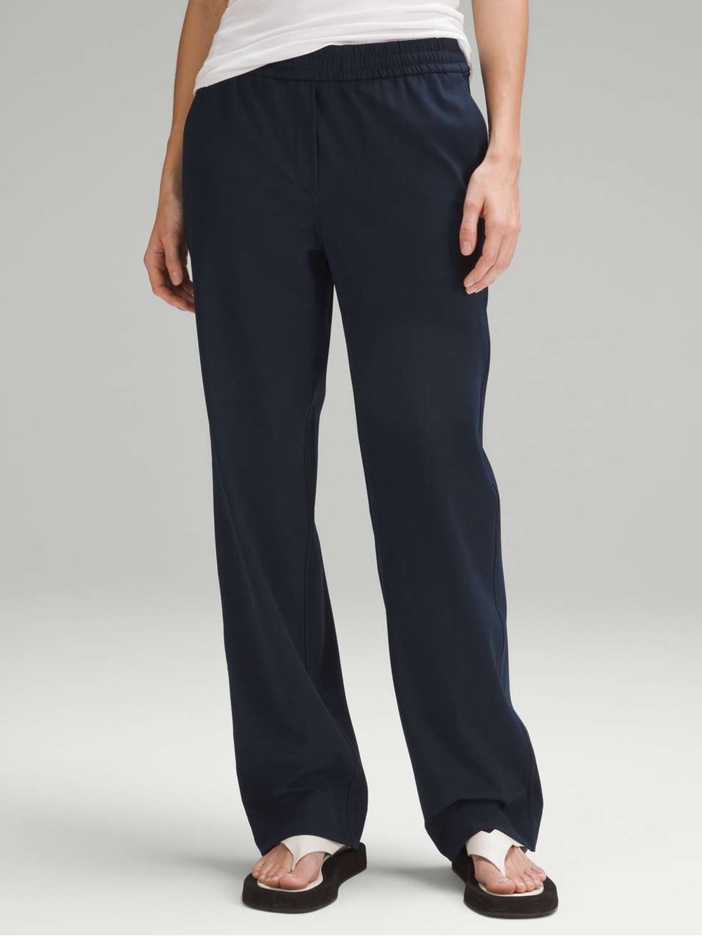 Lululemon Luxtreme Mid-Rise Straight-Leg Trouser in True Navy